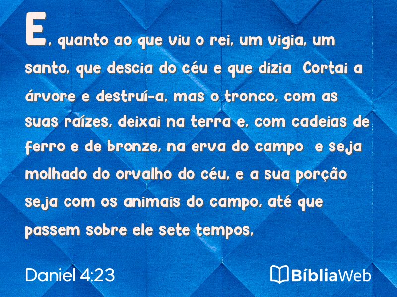 Daniel 4:23 em imagem para compartilhar