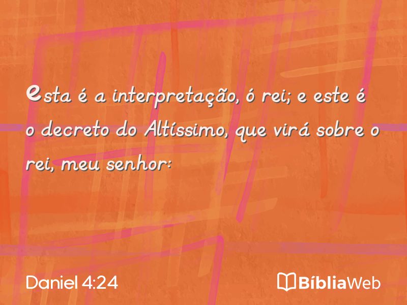 Daniel 4:24 em imagem para compartilhar