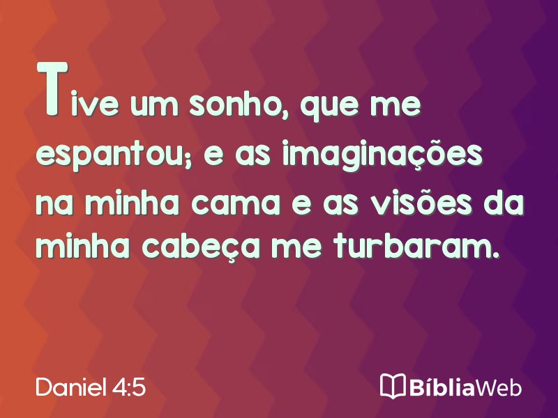 Daniel 4:5 em imagem para compartilhar