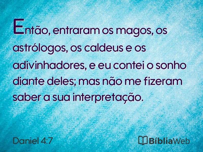 Daniel 4:7 em imagem para compartilhar