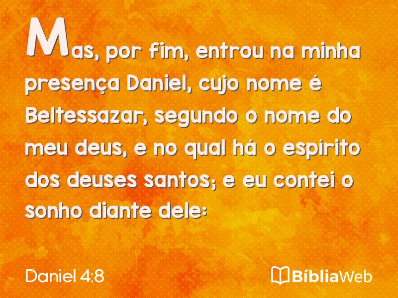 Daniel 4:8 em imagem para compartilhar