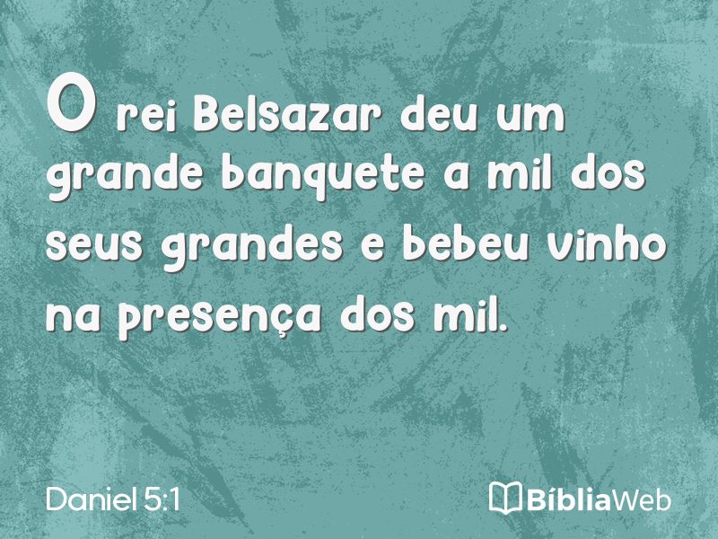 Daniel 5:1 em imagem para compartilhar