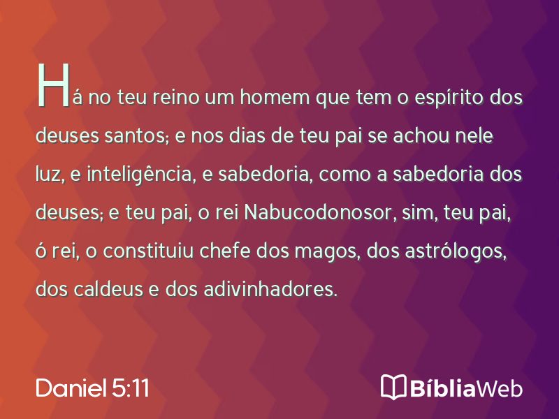 Daniel 5:11 em imagem para compartilhar