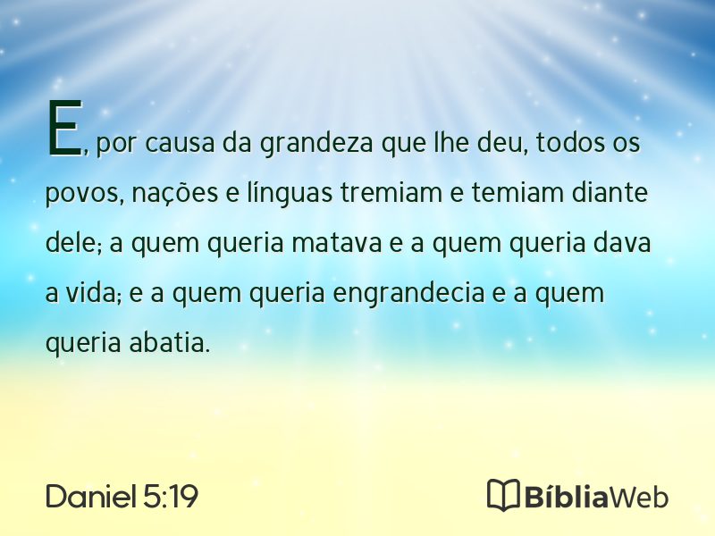 Daniel 5:19 em imagem para compartilhar