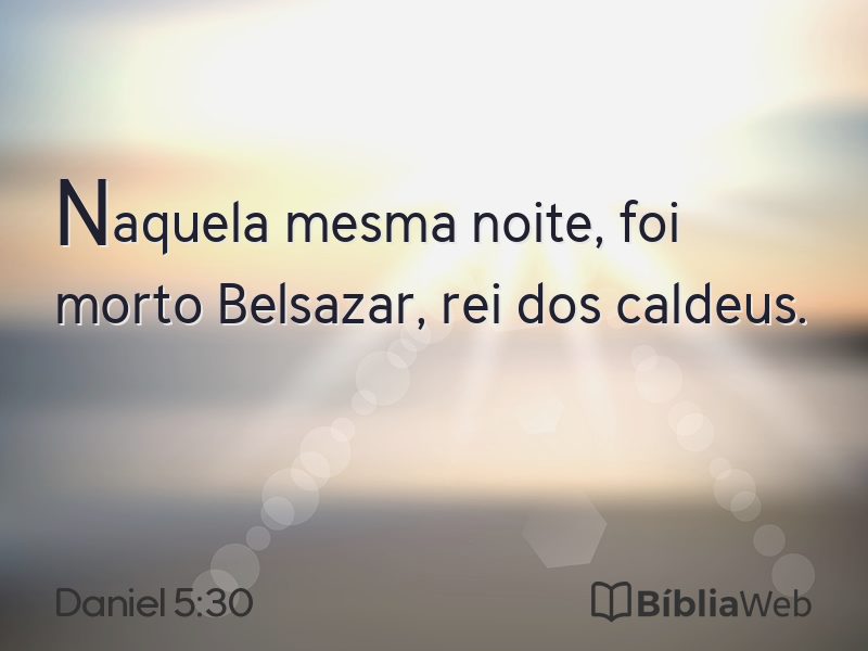 Daniel 5:30 em imagem para compartilhar
