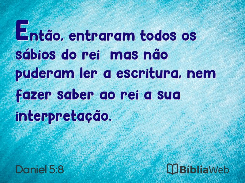 Daniel 5:8 em imagem para compartilhar
