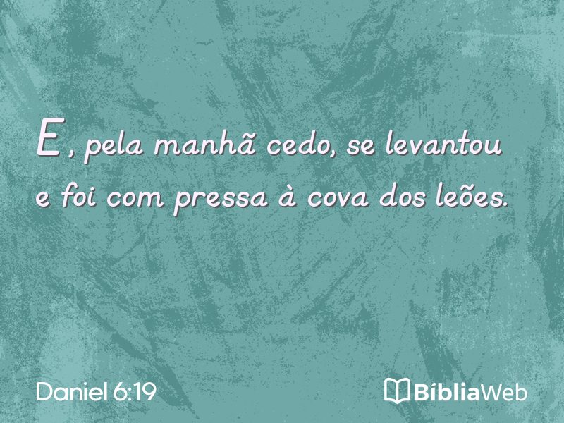 Daniel 6:19 em imagem para compartilhar
