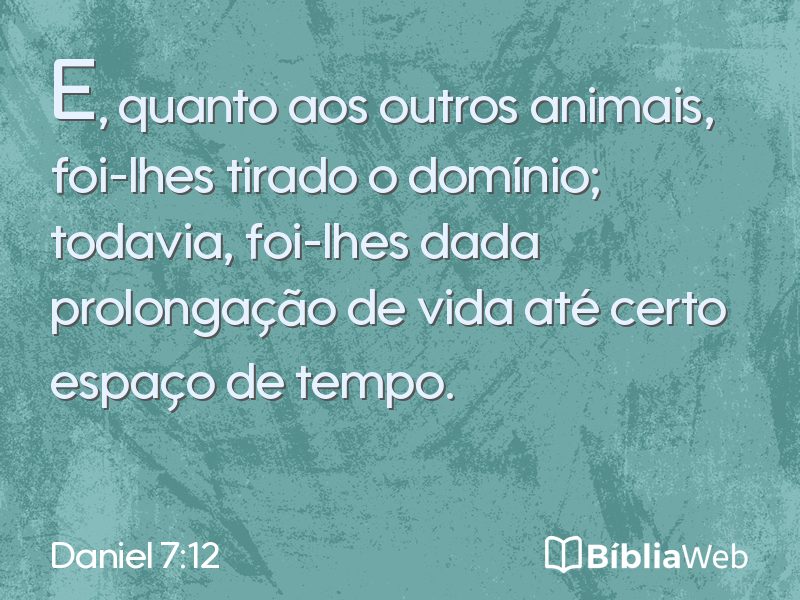 Daniel 7:12 em imagem para compartilhar
