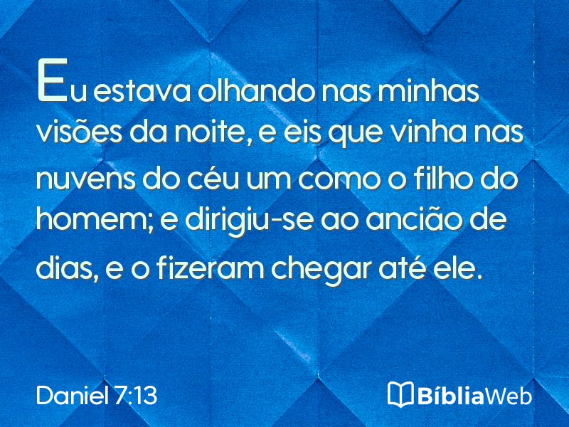 Daniel 7:13 em imagem para compartilhar