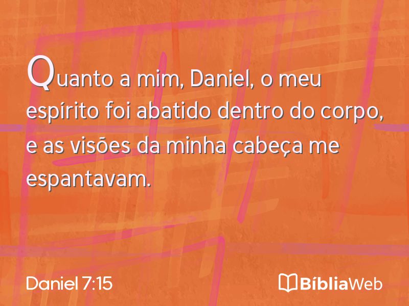 Daniel 7:15 em imagem para compartilhar