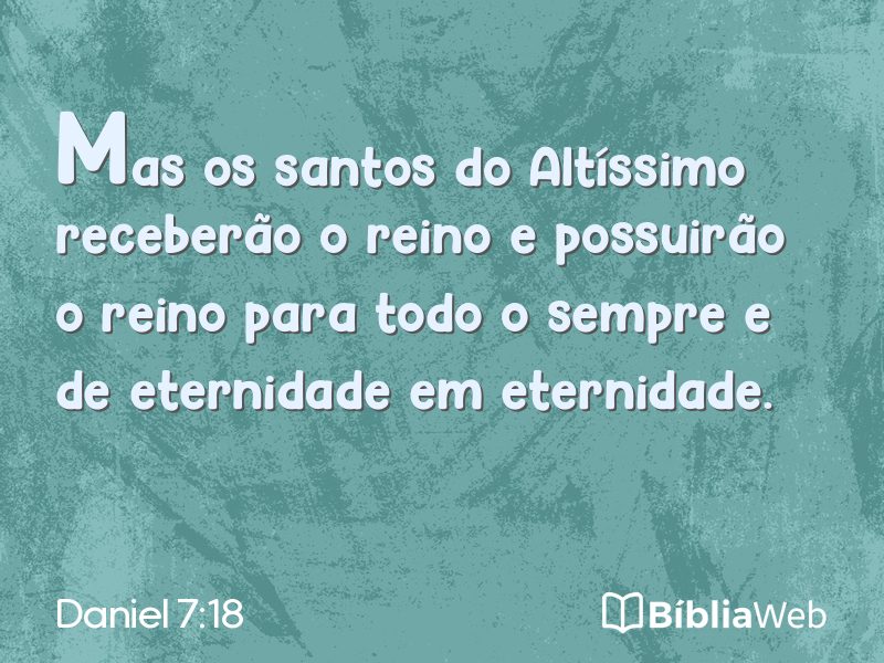 Daniel 7:18 em imagem para compartilhar