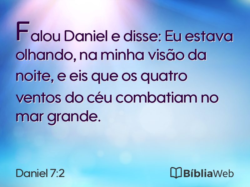 Daniel 7:2 em imagem para compartilhar
