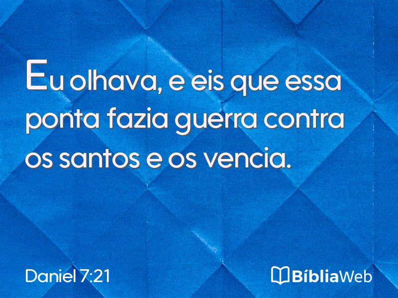 Daniel 7:21 em imagem para compartilhar