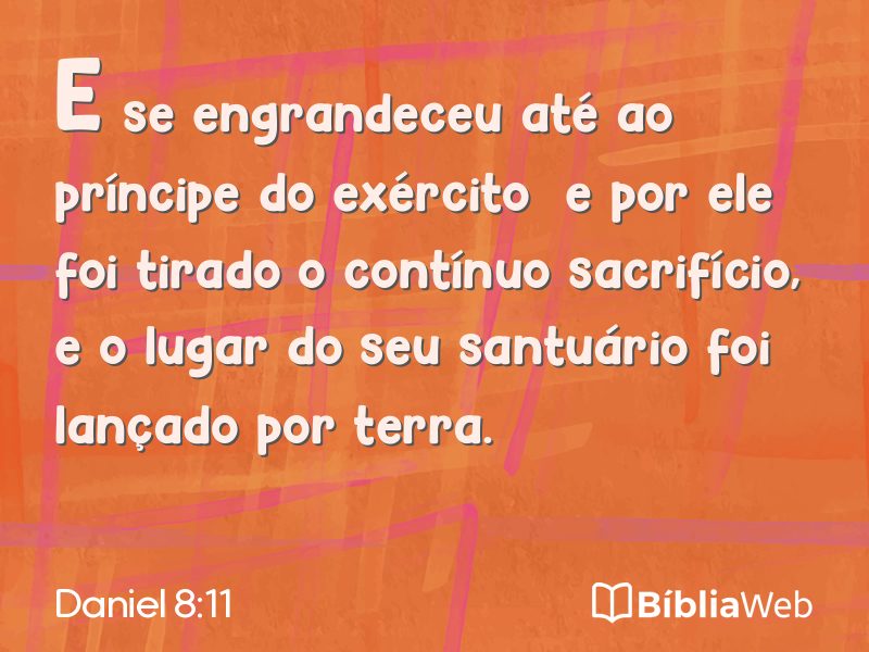 Daniel 8:11 em imagem para compartilhar