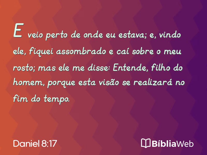 Daniel 8:17 em imagem para compartilhar