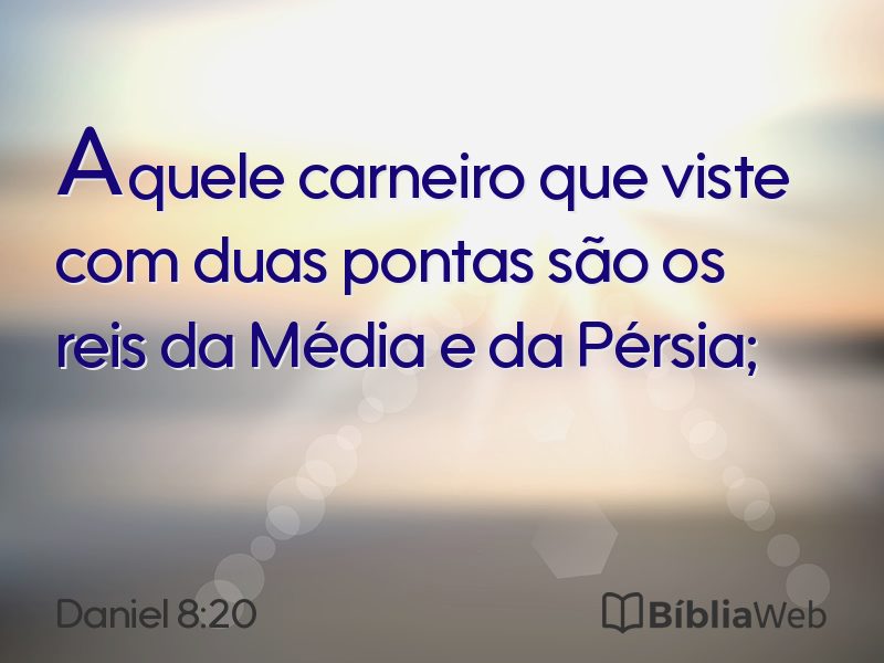 Daniel 8:20 em imagem para compartilhar