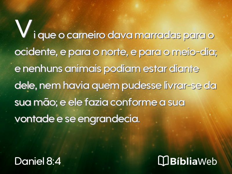 Daniel 8:4 em imagem para compartilhar