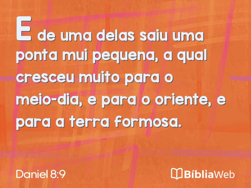 Daniel 8:9 em imagem para compartilhar