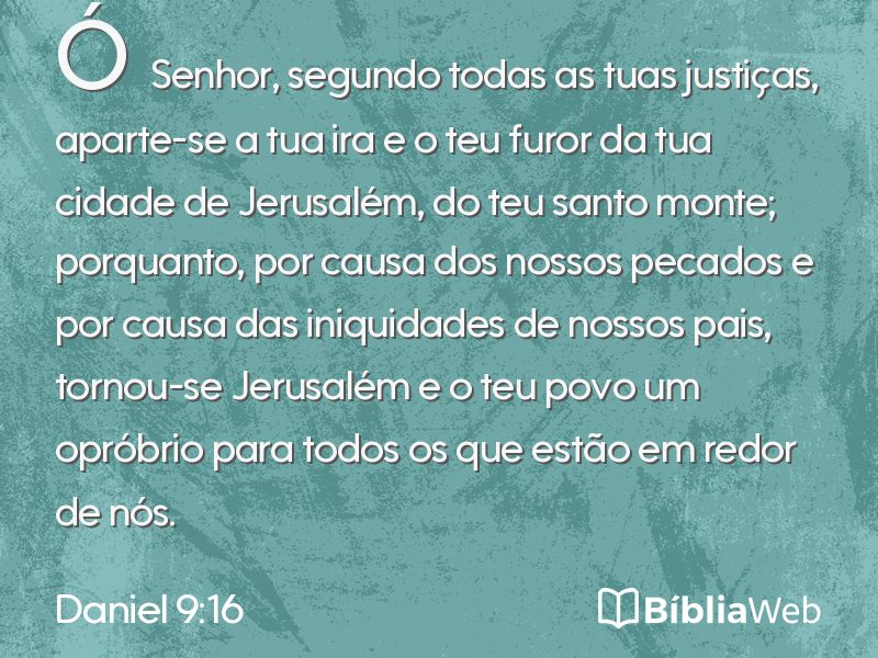 Daniel 9:16 em imagem para compartilhar
