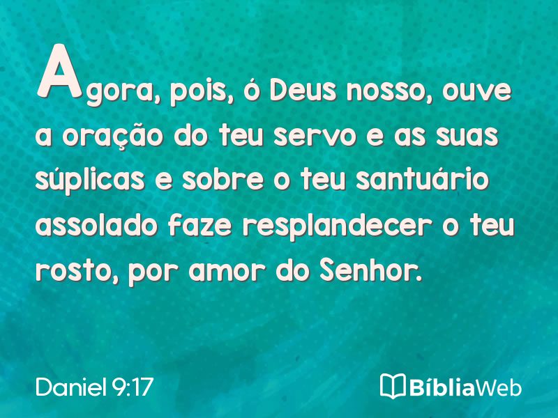 Daniel 9:17 em imagem para compartilhar