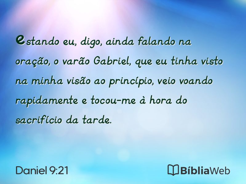 Daniel 9:21 em imagem para compartilhar
