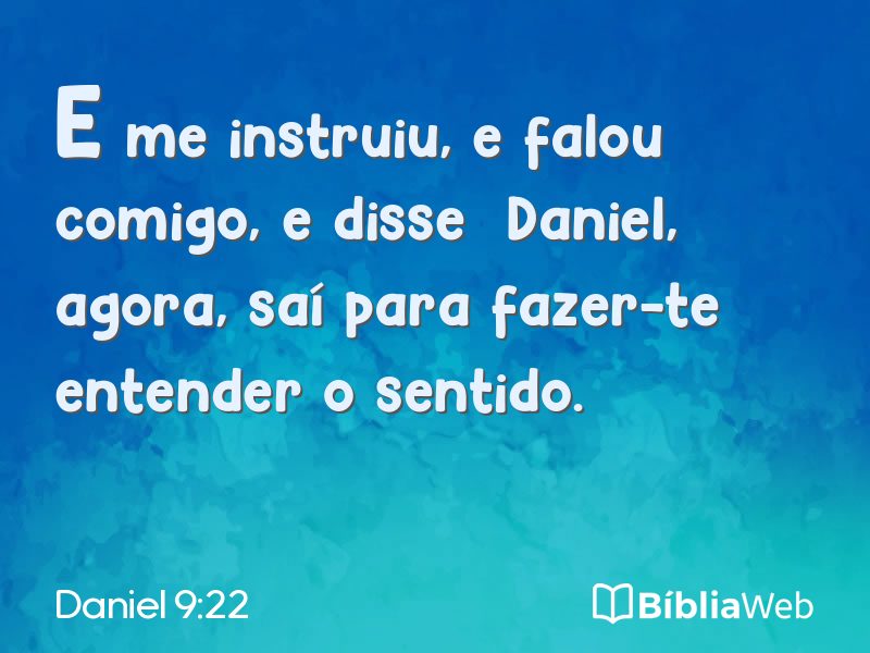Daniel 9:22 em imagem para compartilhar