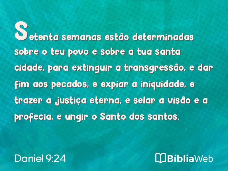 Daniel 9:24 em imagem para compartilhar
