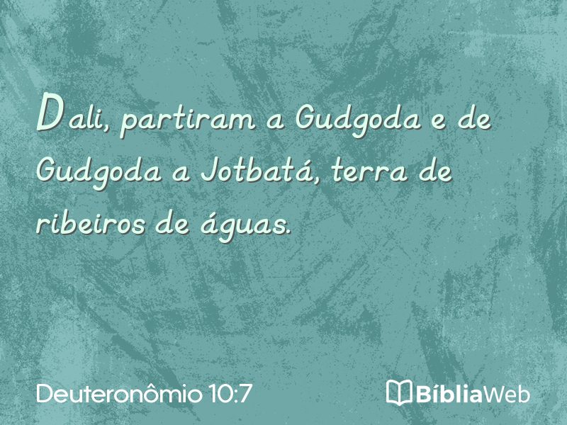 Deuteronômio 10:7 em imagem para compartilhar