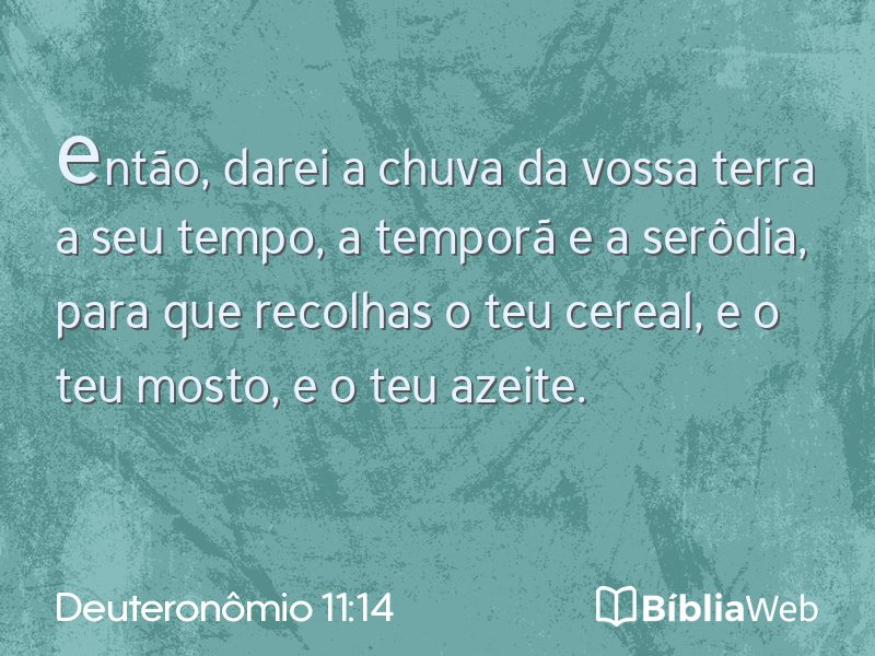Deuteronômio 11:14 em imagem para compartilhar