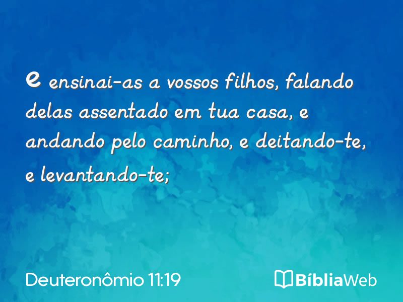 Deuteronômio 11:19 em imagem para compartilhar