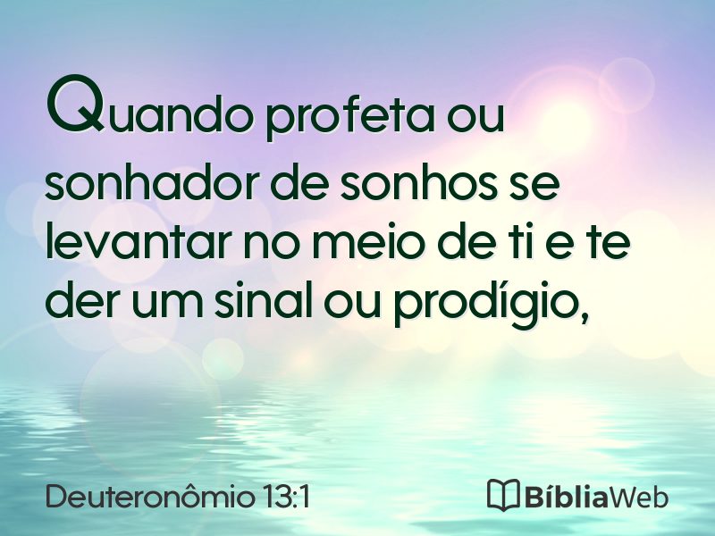 Deuteronômio 13:1 em imagem para compartilhar