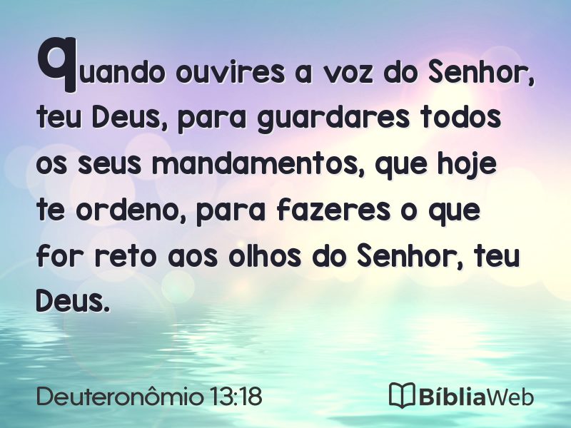 Deuteronômio 13:18 em imagem para compartilhar