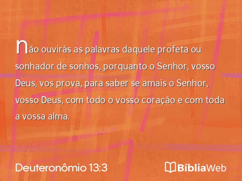 Deuteronômio 13:3 em imagem para compartilhar
