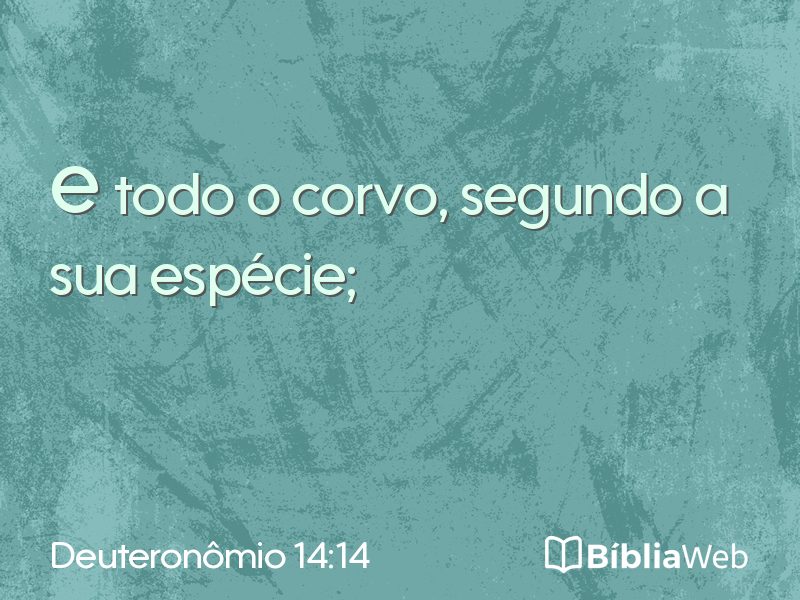 Deuteronômio 14:14 em imagem para compartilhar