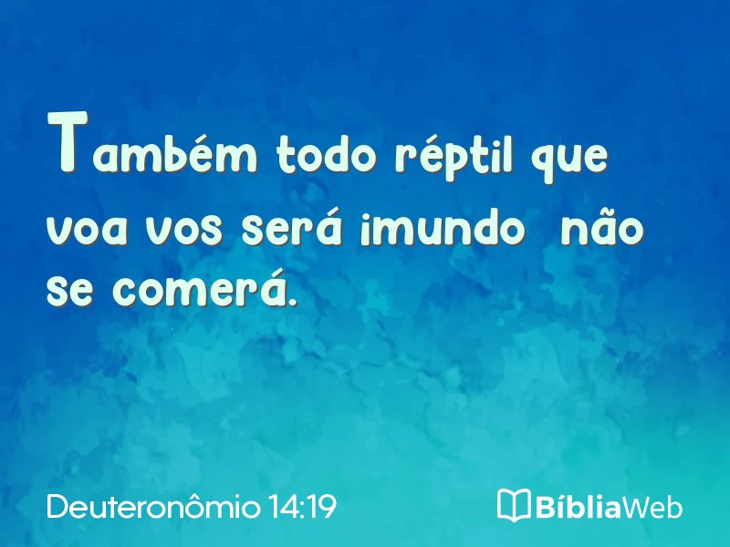 Deuteronômio 14:19 em imagem para compartilhar