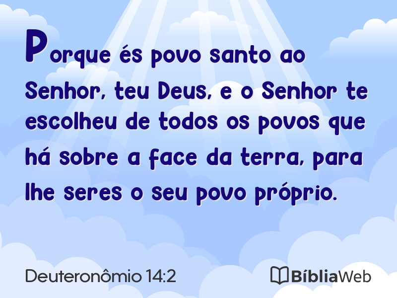 Deuteronômio 14:2 em imagem para compartilhar