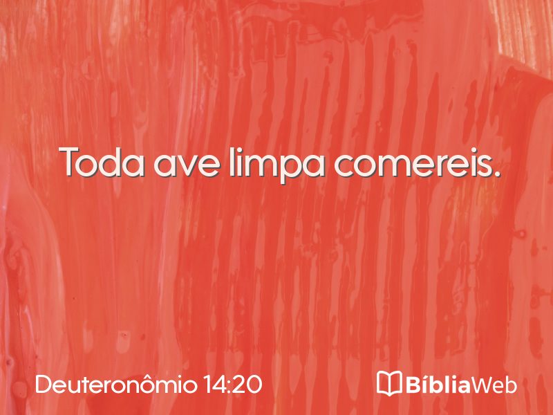 Deuteronômio 14:20 em imagem para compartilhar