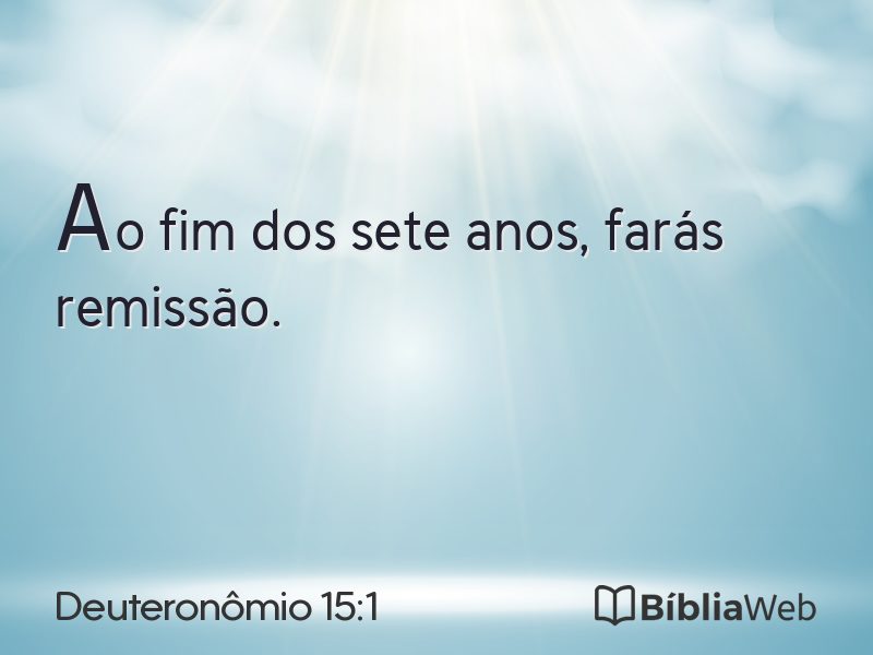 Deuteronômio 15:1 em imagem para compartilhar