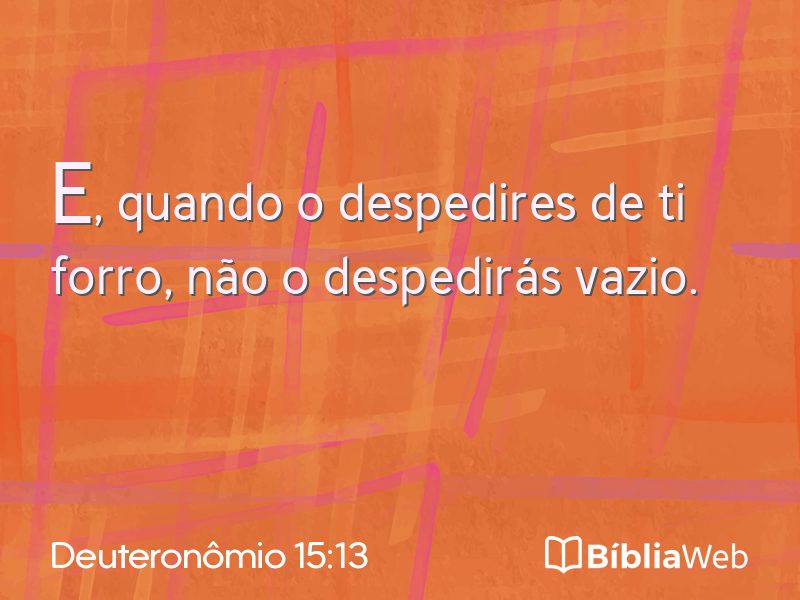 Deuteronômio 15:13 em imagem para compartilhar
