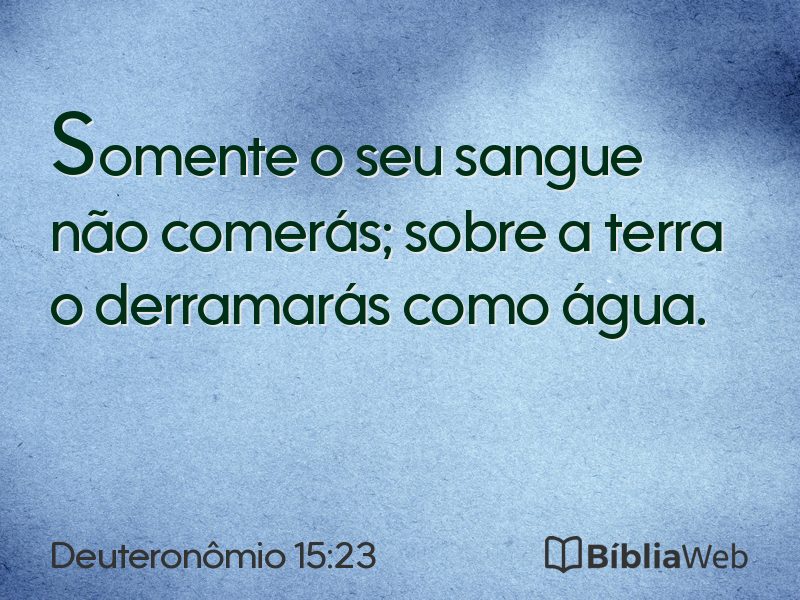 Deuteronômio 15:23 em imagem para compartilhar
