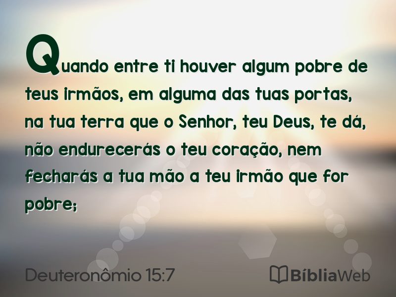 Deuteronômio 15:7 em imagem para compartilhar