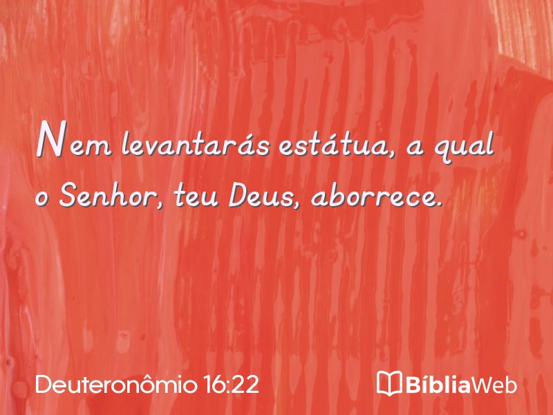 Deuteronômio 16:22 em imagem para compartilhar