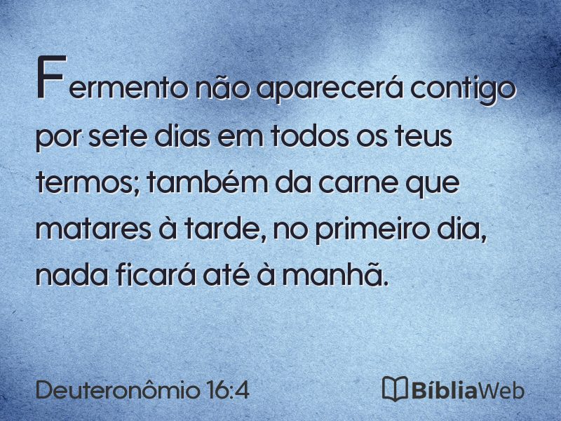 Deuteronômio 16:4 em imagem para compartilhar