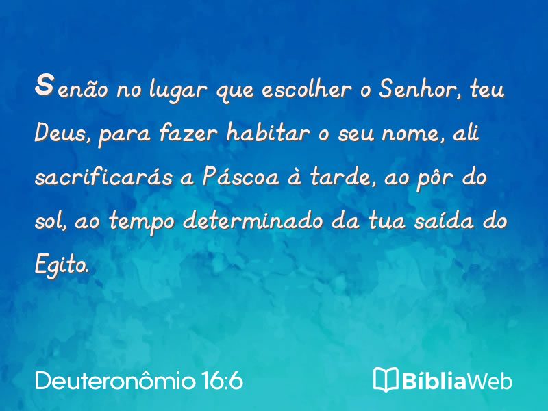 Deuteronômio 16:6 em imagem para compartilhar