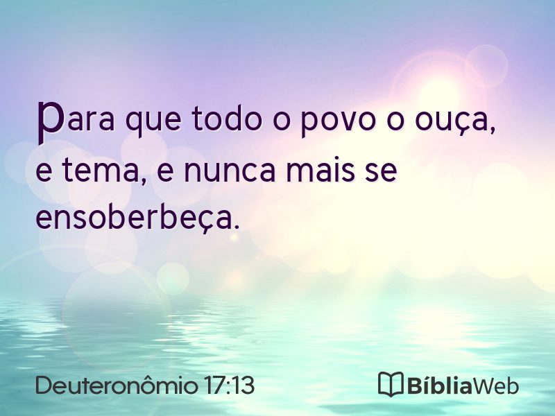 Deuteronômio 17:13 em imagem para compartilhar