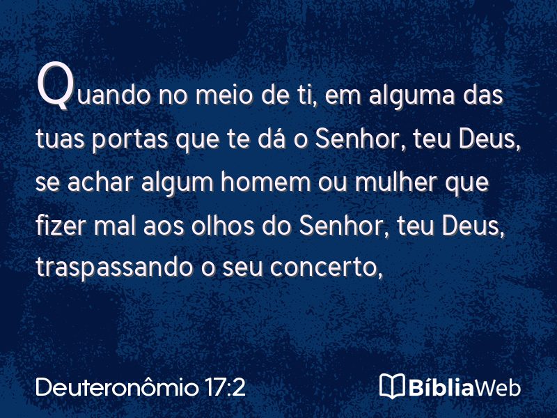 Deuteronômio 17:2 em imagem para compartilhar