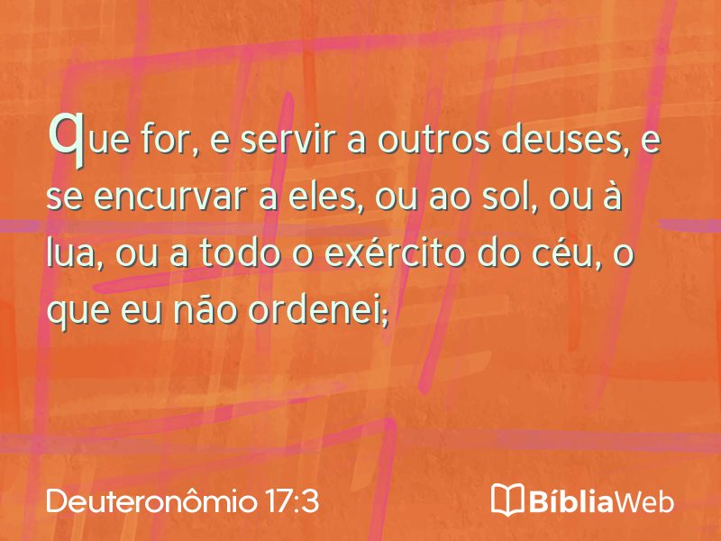 Deuteronômio 17:3 em imagem para compartilhar