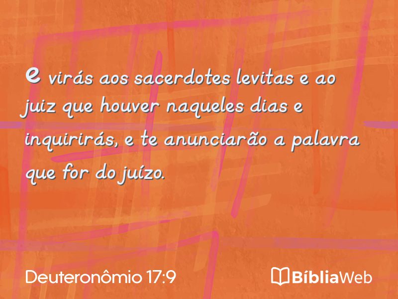 Deuteronômio 17:9 em imagem para compartilhar