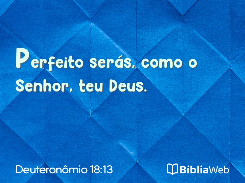 Deuteronômio 18:13 em imagem para compartilhar