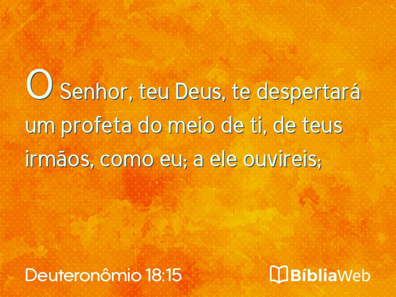 Deuteronômio 18:15 em imagem para compartilhar